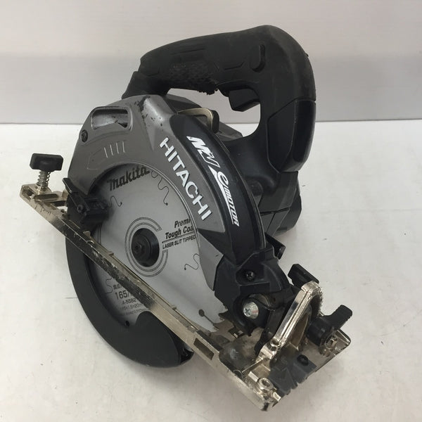 日立工機 HiKOKI ハイコーキ マルチボルト36V対応 165mm コードレス丸のこ マルノコ ストロングブラック 本体のみ 傾斜用ちょうナット欠品 C3606DA 中古