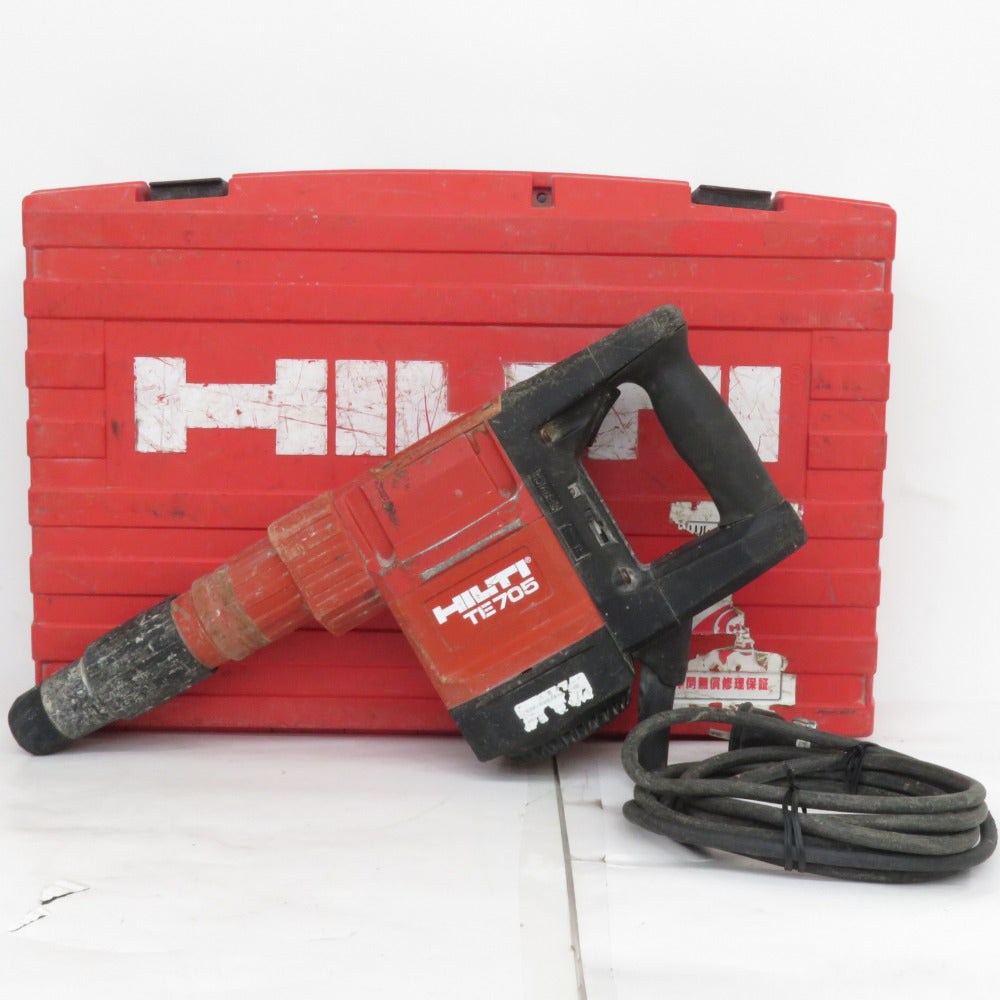 HILTI ヒルティ 100V 電動ハンマ SDSマックス ケース付 正常動作せず サービスランプ点灯 スリーブ固着 TE705 中古 ジャンク品 |  テイクハンズ takehands | 工具専門店 テイクハンズ