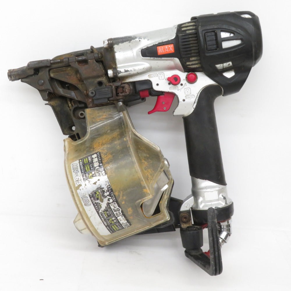 MAX マックス 65mm 釘打機 高圧コイルネイラ エアロスター シルバー  HN-65N2(D) 中古 【工具専門店 テイクハンズ金沢野々市店】 hn25011-1.jpg?v=1737970270