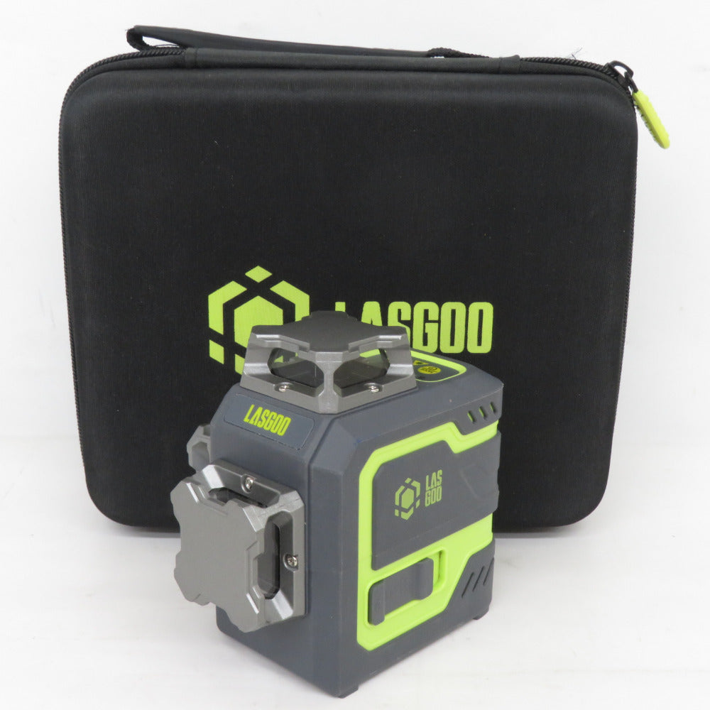 LASGOO レーザー墨出器 グリーンレーザー クロスライン(3x360°) ケース