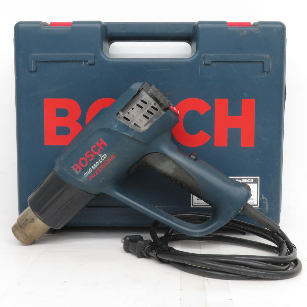 BOSCH ボッシュ 100V ホットエアガン ヒートガン 熱風温度最大600℃ ケース付 本体カバー一部欠品 GHG660LCD 中古 |  テイクハンズ金沢野々市店 | 石川県の中古工具専門店 | 工具専門店 テイクハンズ