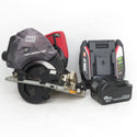 MAX マックス 18V 5.0Ah 125mm 充電式防じん兼丸のこ マルノコ 充電器・バッテリ2個付 PJ-CS53CDP 中古