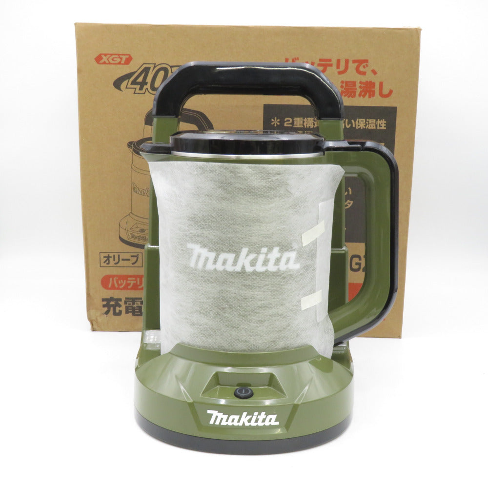 makita マキタ 40Vmax対応 充電式ケトル オリーブ 0.8L 本体のみ 外箱
