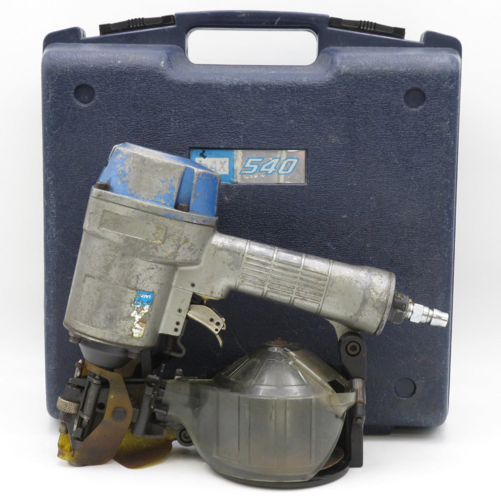 MAX マックス 50mm 釘打機 常圧コイルネイラ ケース付 CN-540/NC50V1 中古 【工具専門店 テイクハンズ金沢野々市店】 MAX マックス 50mm 釘打機 常圧コイルネイラ ケース付 CN-540/NC50V1