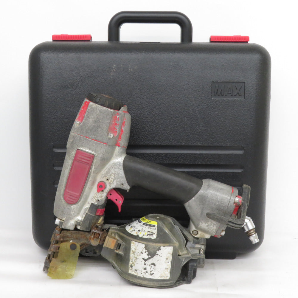 MAX マックス 50mm 釘打機 常圧コイルネイラ ケース付 フック緩い 型番不明 中古 【工具専門店 テイクハンズ金沢野々市店】 hn26126-1_68cae02a-8fa1-4e23-