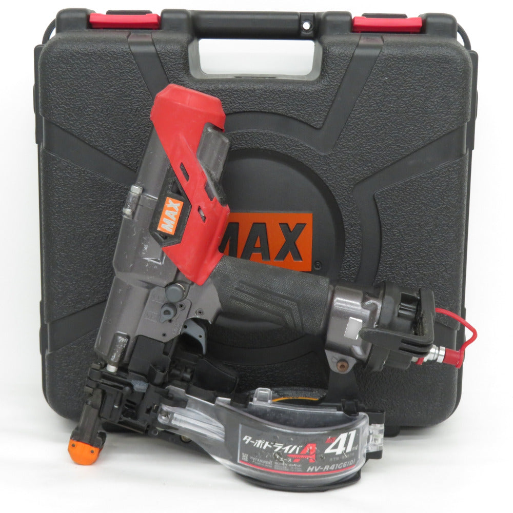 MAX マックス 41mm 高圧ねじ打機 ターボドライバ クールグレー ケース付 HV-R41G6(D)-G 中古 【工具専門店 テイクハンズ金沢野々市店】 MAX マックス 41mm 高圧ねじ打機 ターボドライバ クールグレー ケース