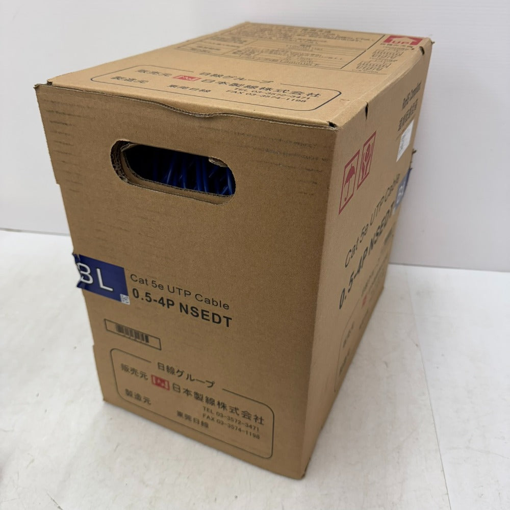 LANケーブル 300m　未使用 日本製線 Cat5e UTPケーブル LANケーブル 300m 青 0.5-4P NSEDT