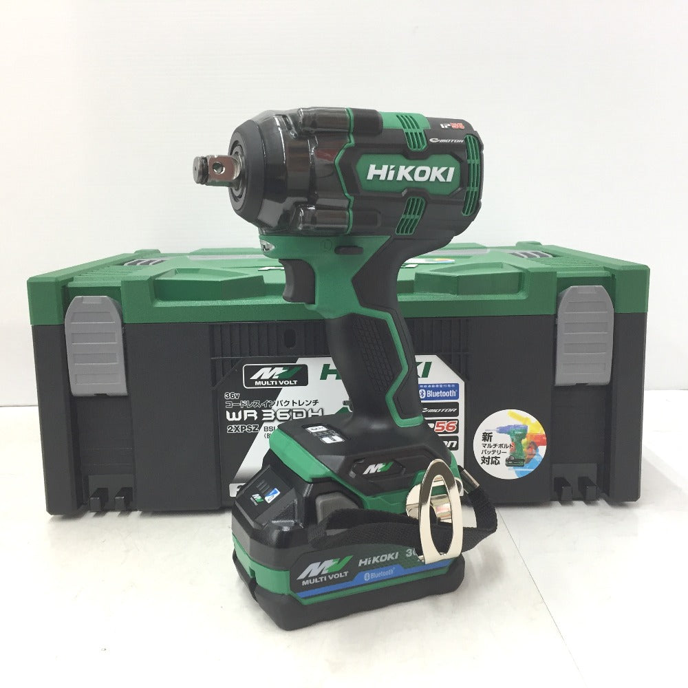 HiKOKI ハイコーキ マルチボルト36V コードレスインパクトドライバ アグレッシブグリーン ケース・充電器・バッテリ2個セット WH36DC(2XP) 中古 【工具専門店 テイクハンズ金沢野々市店】 HiKOKI (ハイコーキ) マルチボルト36V コードレスインパクトドライバ