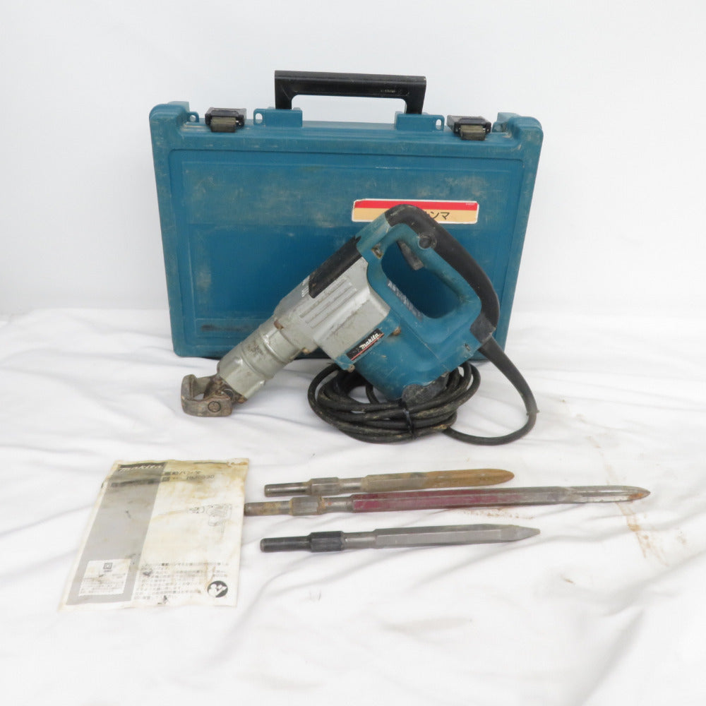 makita マキタ 100V 電動ハンマ 17mm六角軸 ケース付 サイドハンドル