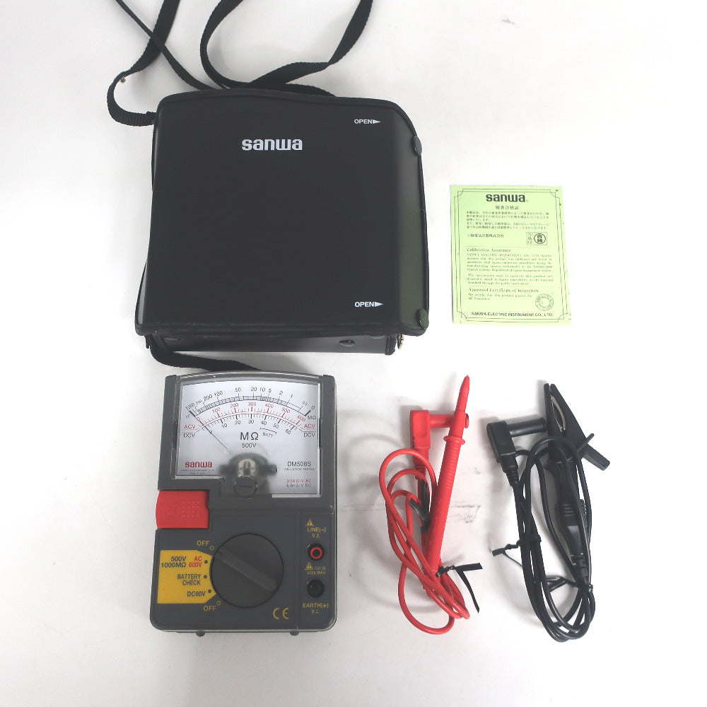 sanwa 三和電気計器 アナログ絶縁抵抗計 定格測定電圧500V