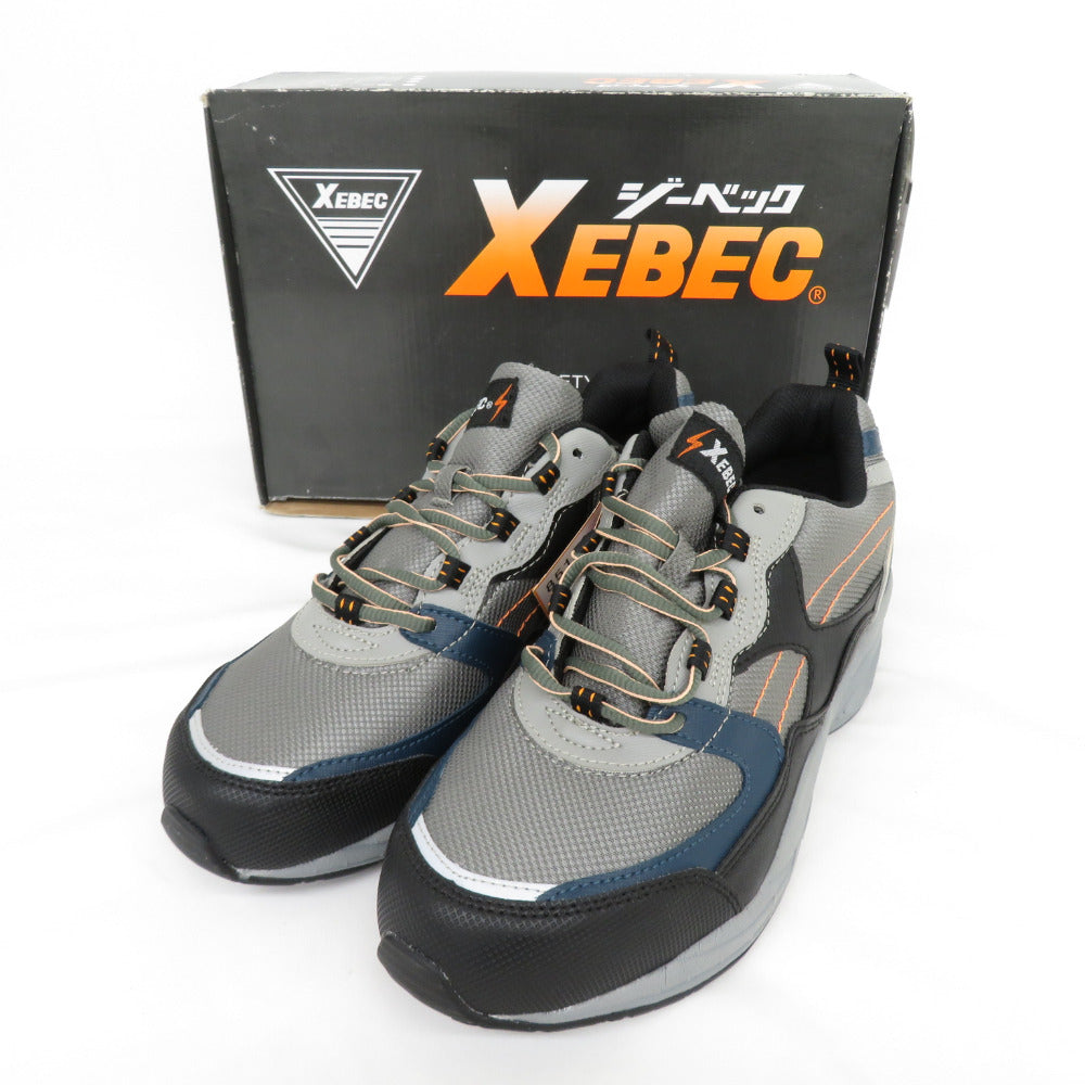 XEBEC (ジーベック) 安全靴 セフティシューズ グレー 27.0cm 鋼鉄先