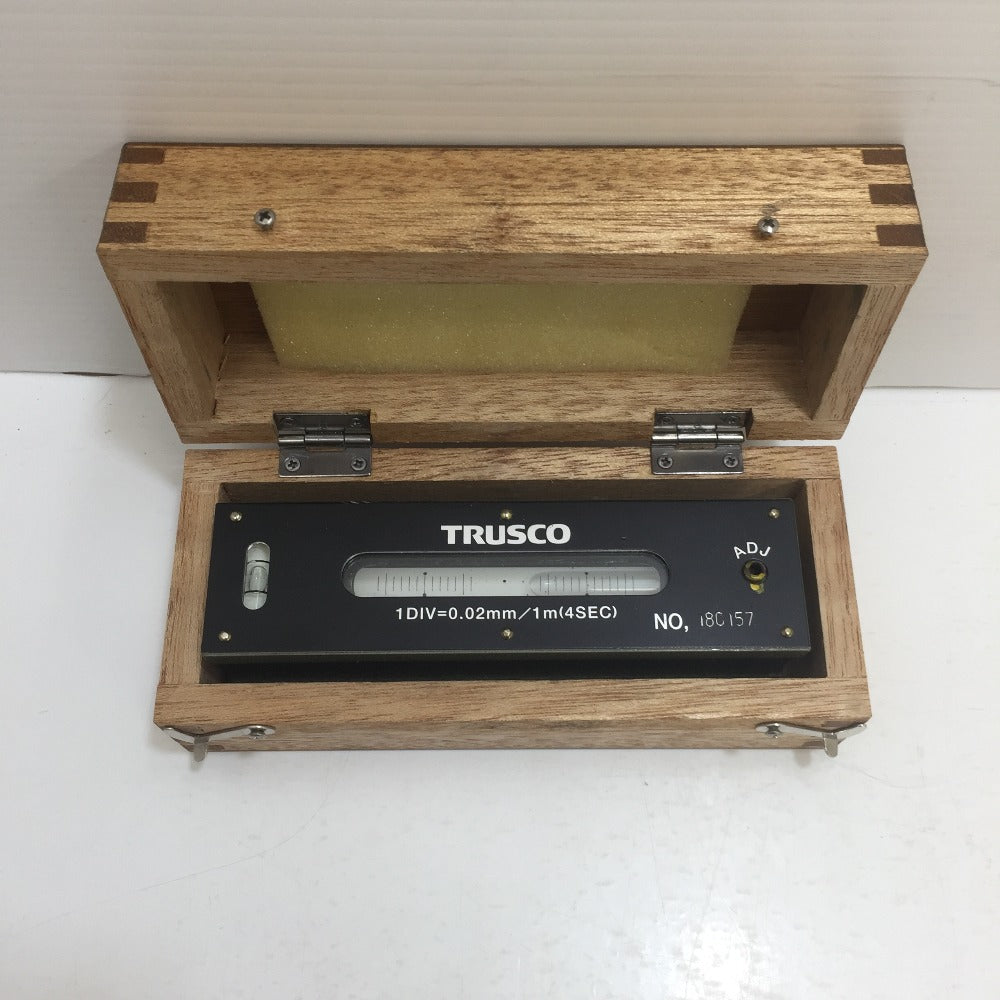 TRUSCO中山 平形精密水準器 A級 寸法150 感度0.02 平面度測定用 スコヤ ケース付 TFL-A1502 中古 テイクハンズ  takehands 工具専門店 テイクハンズ