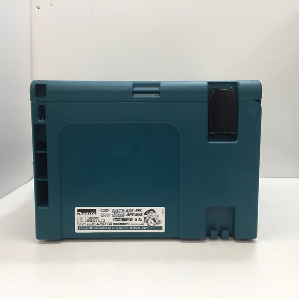 makita (マキタ) 18V 6.0Ah 125mm 充電式マルノコ 無線連動対応 ケース・充電器・バッテリ2個・鮫肌チップソーセット HS475DRGX 未使用品