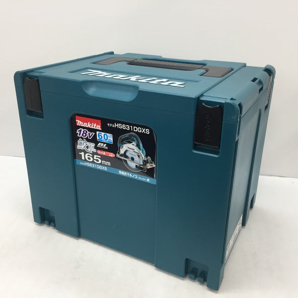 makita (マキタ) 18V 6.0Ah 165mm 充電式マルノコ 青 ケース・充電器・バッテリ2個・鮫肌チップソーセット HS631DGXS 美品