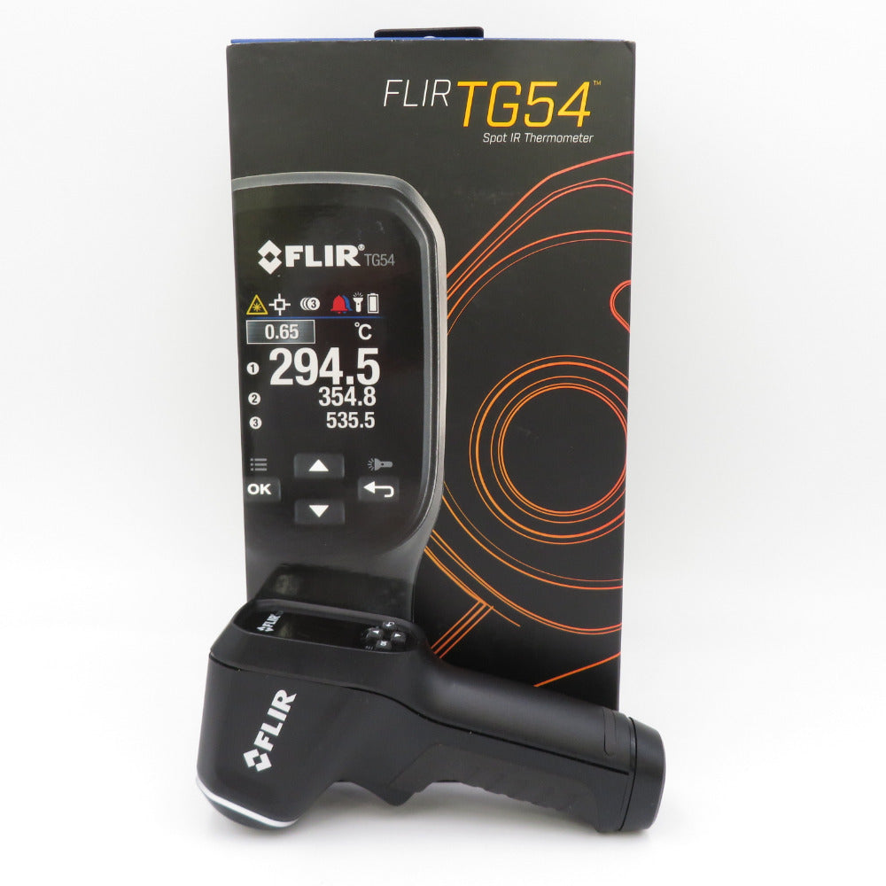 FLIR フリアー 非接触スポット放射温度計 -30℃～650℃ 外箱付 TG54 中古