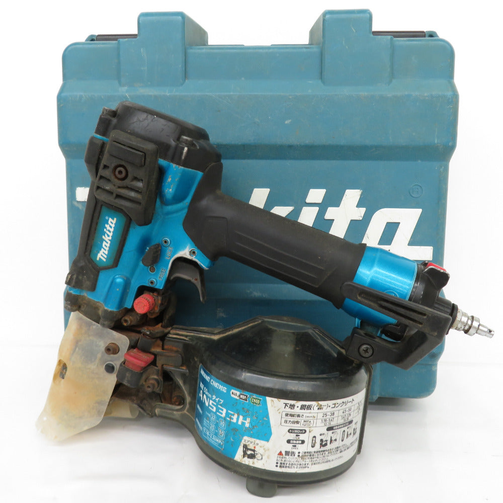 makita (マキタ) 50mm 高圧エア釘打 エアダスタ付 青 ケース付 AN533HM