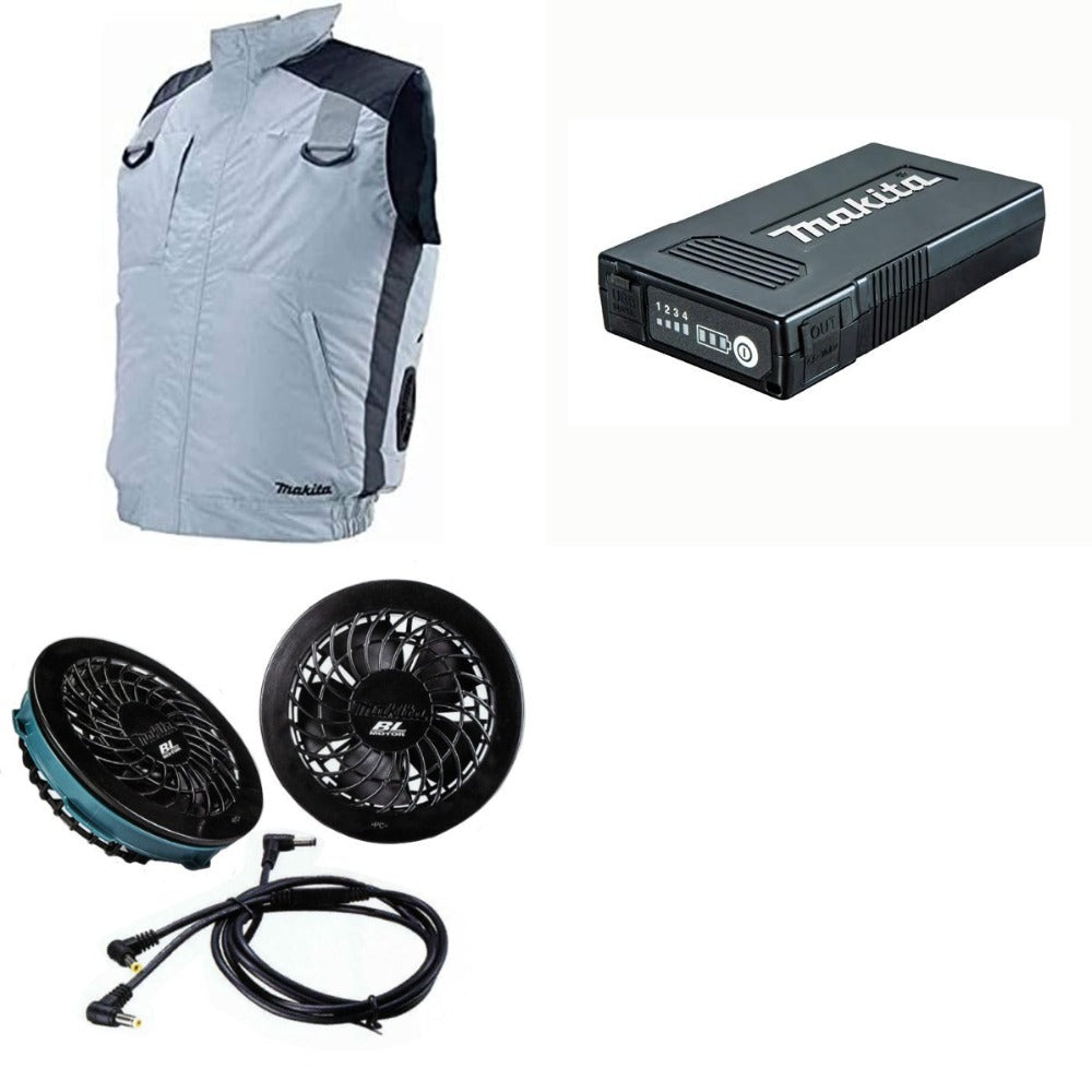 マキタ セット 充電式ファンジャケット FV410DZ ファン バッテリー BL1055B makita 在庫あり マキタ空調服 フルセット FV410DZ マキタ 充電式ファンベスト フル