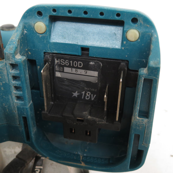 makita (マキタ) 18V対応 165mm 充電式マルノコ 本体のみ HS610D 中古