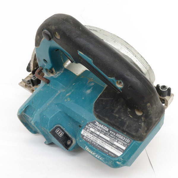 makita (マキタ) 18V対応 165mm 充電式マルノコ 本体のみ 角度調整用ツマミネジ換装済 HS631D 中古