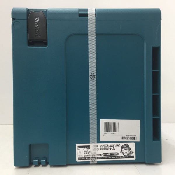 makita (マキタ) 18V 6.0Ah 165mm 充電式マルノコ 黒 ケース・充電器・バッテリ2個・鮫肌チップソーセット HS631DGXSB 未開封品