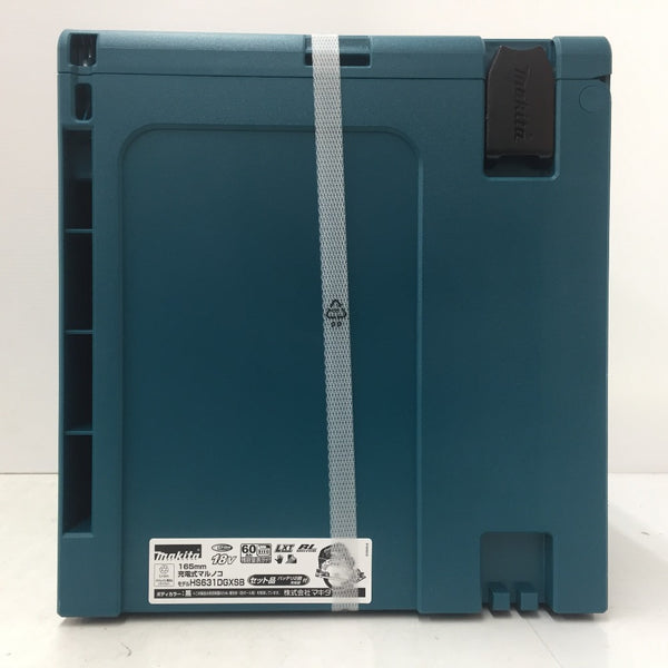 makita (マキタ) 18V 6.0Ah 165mm 充電式マルノコ 黒 ケース・充電器・バッテリ2個・鮫肌チップソーセット HS631DGXSB 未開封品