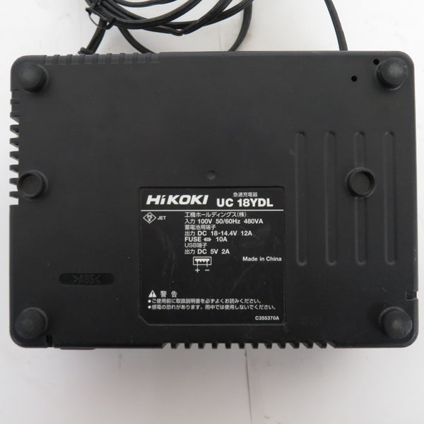 日立工機 HiKOKI ハイコーキ 14.4V 6.0Ah 125mm コードレス丸のこ マルノコ ストロングブラック 充電器・バッテリ1個付 C14DBL 中古