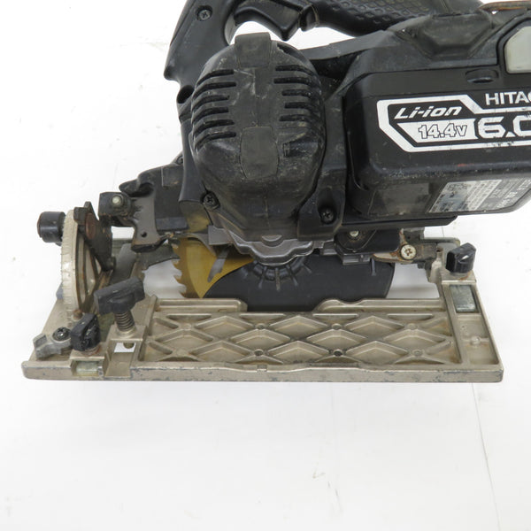 日立工機 HiKOKI ハイコーキ 14.4V 6.0Ah 125mm コードレス丸のこ マルノコ ストロングブラック 充電器・バッテリ1個付 C14DBL 中古