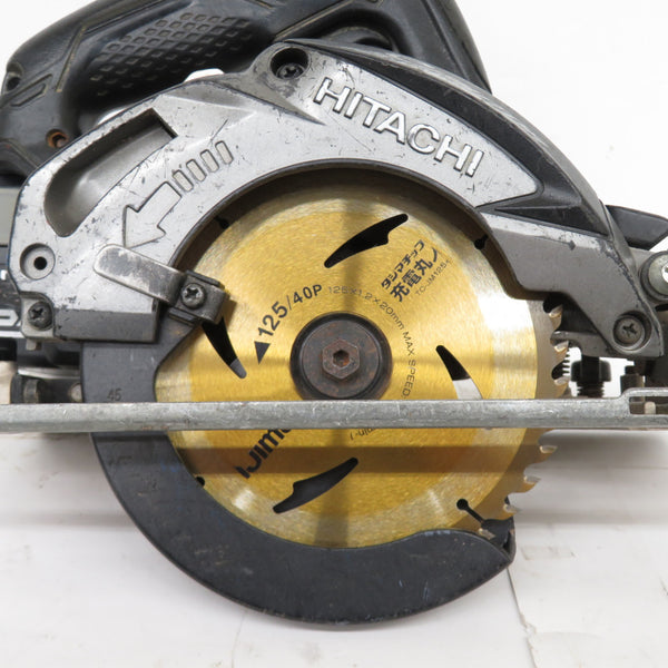 日立工機 HiKOKI ハイコーキ 14.4V 6.0Ah 125mm コードレス丸のこ マルノコ ストロングブラック 充電器・バッテリ1個付 C14DBL 中古