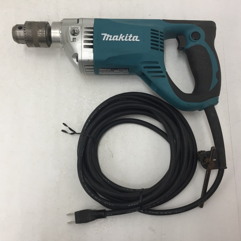 makita マキタ 100V 13mm 電気ドリル 鉄工13mm 木工30mm サビあり 6305A 中古 【工具専門店 テイクハンズ金沢野々市店】 makita (マキタ) 100V 13mm 電気ドリル 鉄工13mm 木工30mm グリップ欠