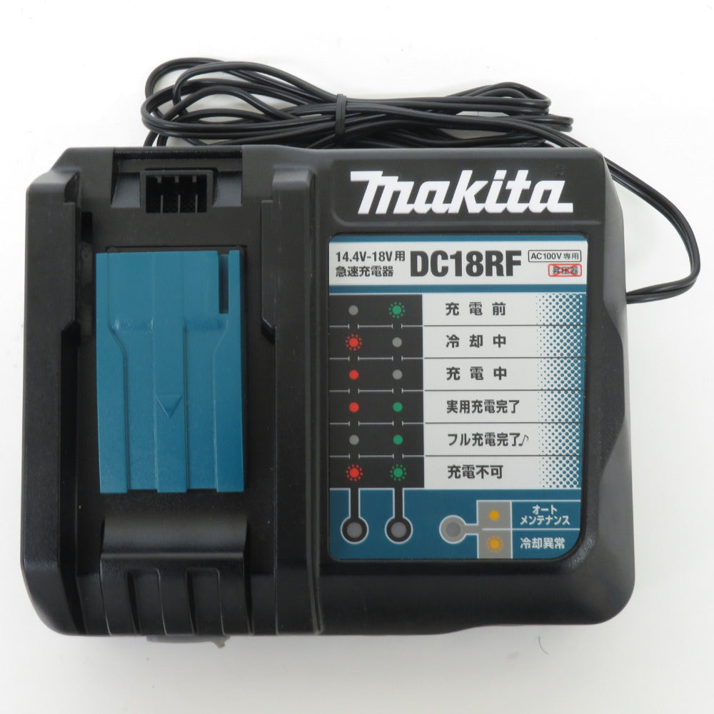 makita マキタ 14.4/18V Li-ionバッテリ対応 急速充電器 本体のみ 外箱・説明書なし DC18RF JPADC18RF 未使用品 【工具専門店 テイクハンズ金沢野々市店】 makita マキタ 14.4～18V 急速充電器 本体のみ DC18RF JPADC18RF 中古