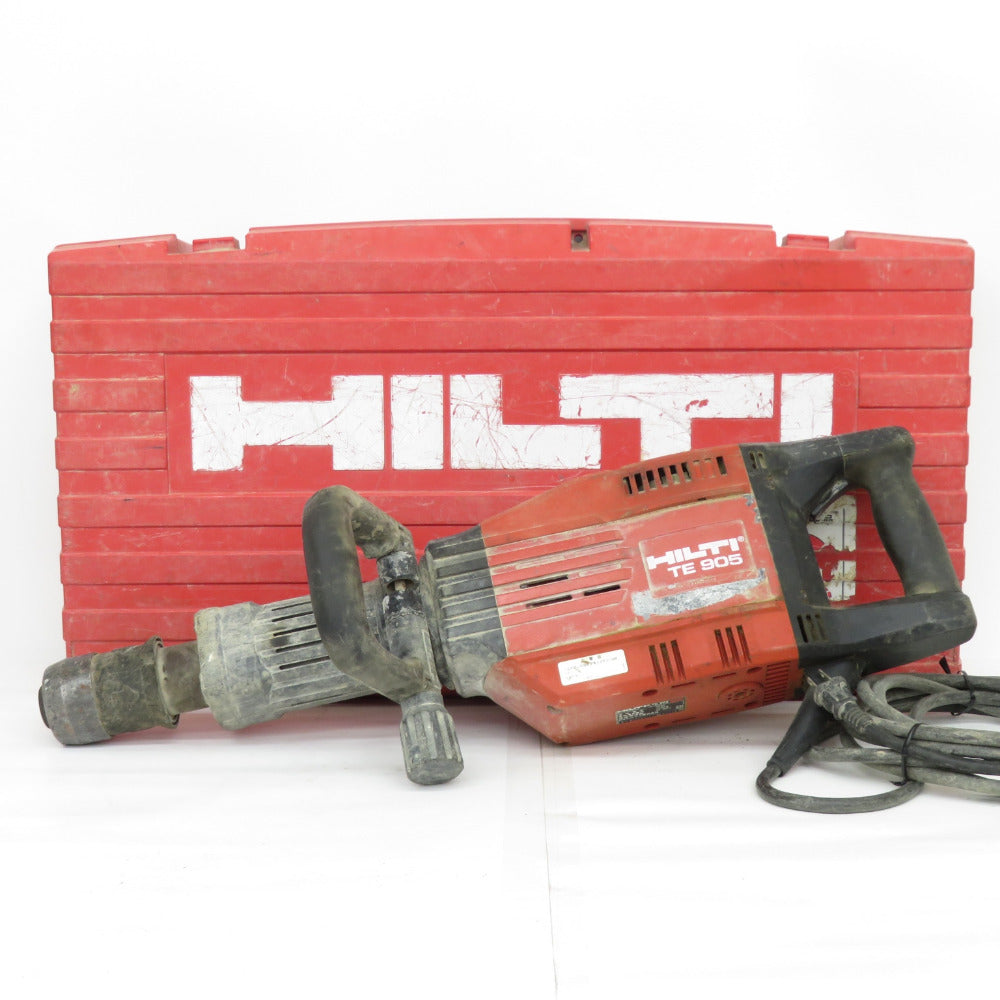 HILTI (ヒルティ) 100V 電動ハンマ 電動ハツリ機 ケース付 電源コード補修あとあり ケース留め具破損 TE905 中古 | テイクハンズ  takehands | 工具専門店 テイクハンズ