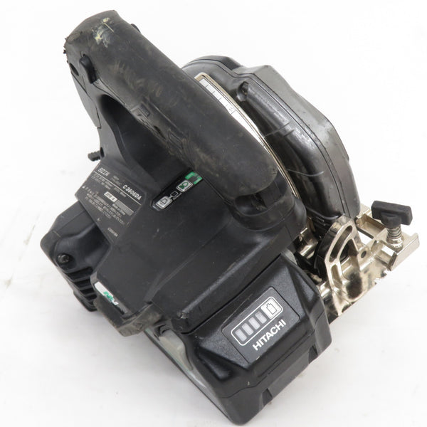 日立工機 HiKOKI ハイコーキ マルチボルト36V 165mm コードレス丸のこ マルノコ ストロングブラック バッテリ1個セット 角度調節ねじ1つ欠品 C3606DA 中古