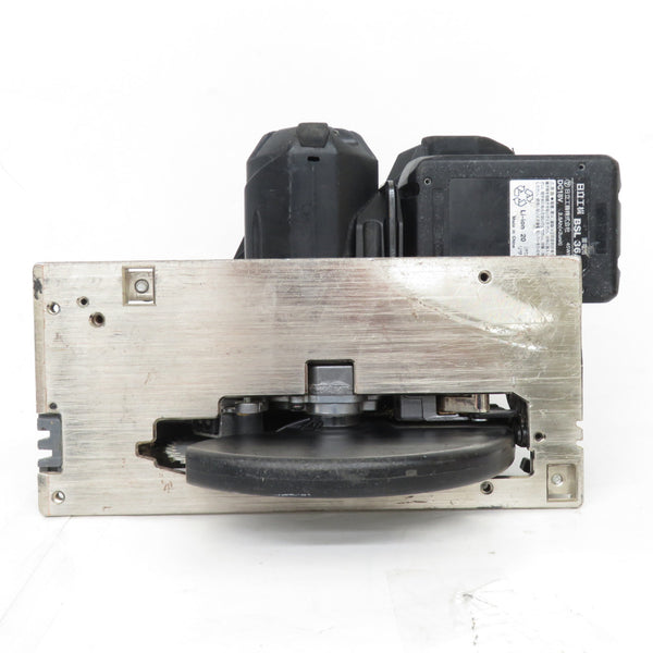 日立工機 HiKOKI ハイコーキ マルチボルト36V 165mm コードレス丸のこ マルノコ ストロングブラック バッテリ1個セット 角度調節ねじ1つ欠品 C3606DA 中古