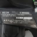 日立工機 HiKOKI ハイコーキ マルチボルト36V 165mm コードレス丸のこ マルノコ ストロングブラック バッテリ1個セット 角度調節ねじ1つ欠品 C3606DA 中古