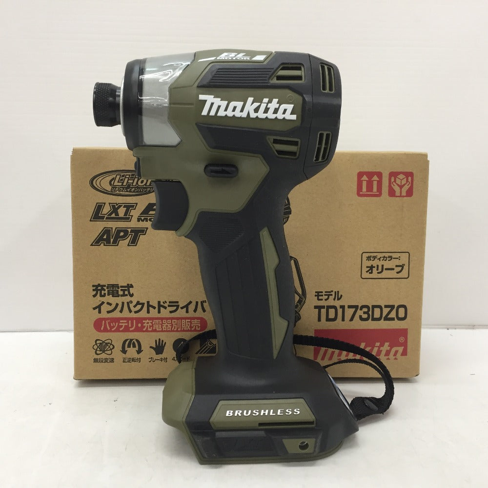 makita (マキタ) 18V対応 充電式インパクトドライバ オリーブ 本体のみ TD173DZO 未使用品