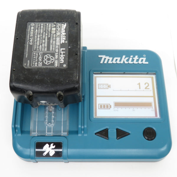 makita (マキタ) 18V 5.0/6.0Ah 充電式インパクトドライバ オーセンティックレッド ケース・充電器・バッテリ2個セット 軸ブレあり・無段階変速不安定 TD170D 中古