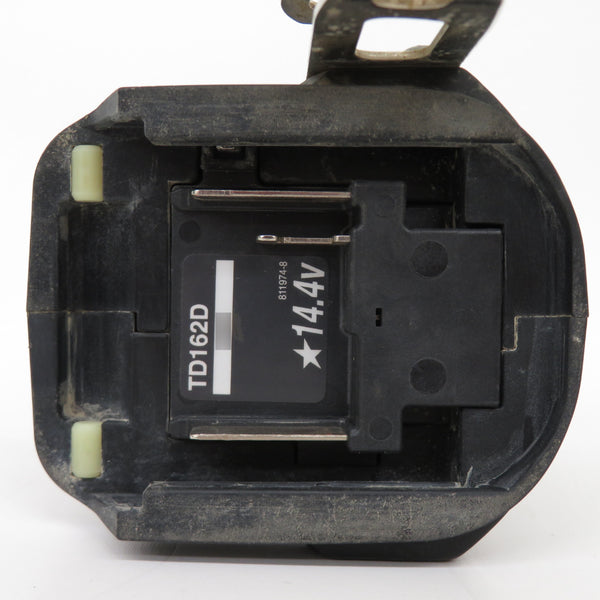 makita (マキタ) 14.4V 6.0Ah 充電式インパクトドライバ 黒 ケース・充電器・バッテリ1個セット ライト不点灯 ハンドストラップ欠品 TD162D 中古