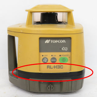 TOPCON (トプコン) ローテーティングレーザー レベルプレーナ ケース・レベルセンサー付 本体テープで修復あとあり RL-H3C 中古