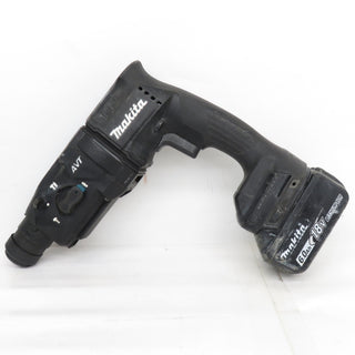 makita (マキタ) 18V 6.0Ah 18mm 充電式ハンマドリル SDSプラス 黒 ケース・充電器・バッテリ2個セット HR182DRGXB 中古