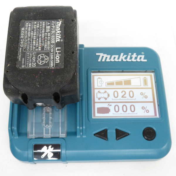 makita マキタ 18V 3.0Ah Li-ionバッテリ 残量表示付 充電回数147回 BL1830B A-60442 中古