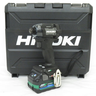 HiKOKI ハイコーキ マルチボルト36V コードレスインパクトドライバ ストロングブラック ケース・充電器・Bluetoothバッテリ2個セット WH36DD(2XHBSZ) 未使用品