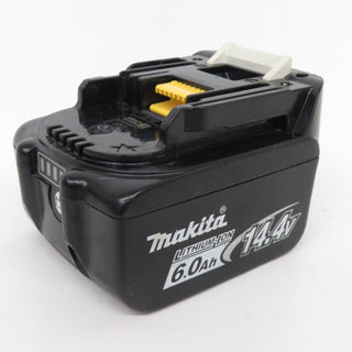 makita マキタ 14.4V 6.0Ah Li-ionバッテリ 残量表示付 雪マーク付 充電回数4回 BL1460B A-60660 中古