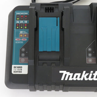 makita マキタ 7.2～18V Ni-MH＆Li-ion対応 2口急速充電器 DC18RD JPADC18RD 中古美品