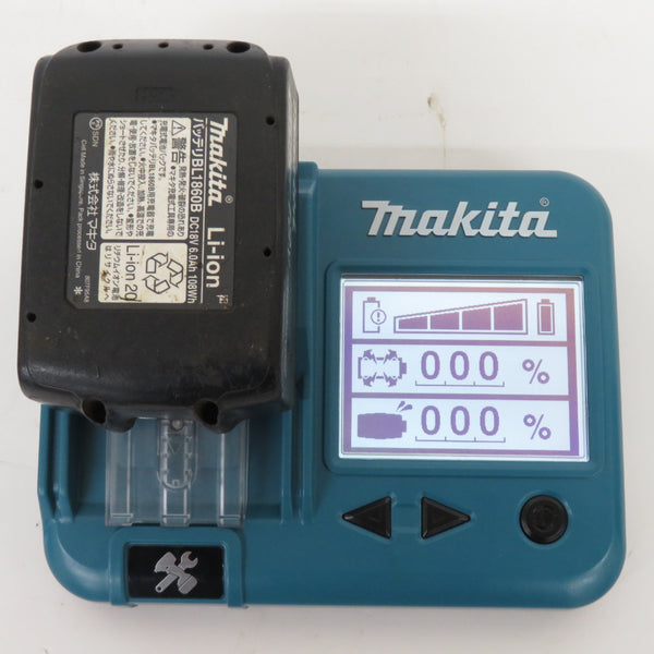 makita マキタ 18V 6.0Ah Li-ionバッテリ 残量表示付 雪マーク付 充電回数77回 BL1860B A-60464 中古