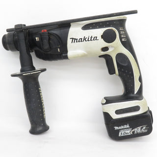 makita マキタ 14.4V 3.0Ah専用 16mm 充電式ハンマドリル 白 SDSプラス ケース・充電器・バッテリ1個セット ケース一部破損 HR162D 中古