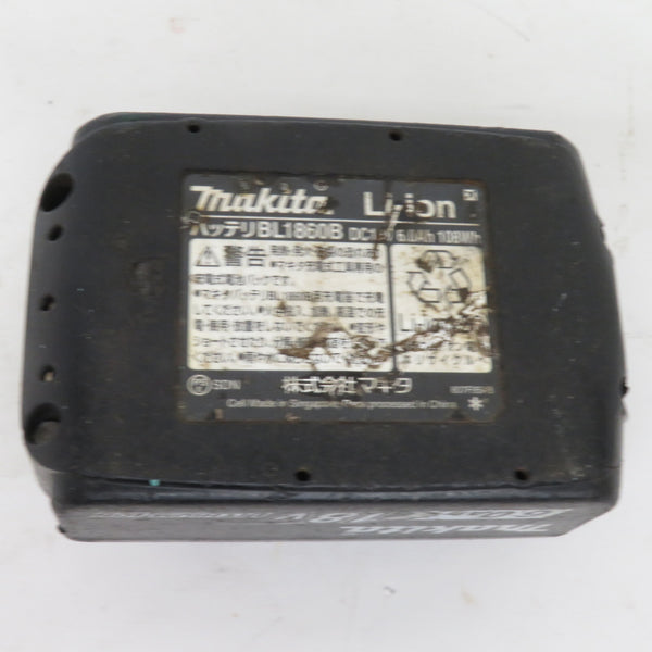 makita マキタ 18V 6.0Ah Li-ionバッテリ 残量表示付 雪マーク付 充電回数89回 BL1860B A-60464 中古