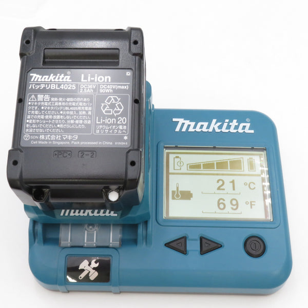 makita マキタ 40Vmax 2.5Ah Li-ionバッテリ 残量表示付 雪マーク付 検品済 外箱なし BL4025 A-69923 未使用品