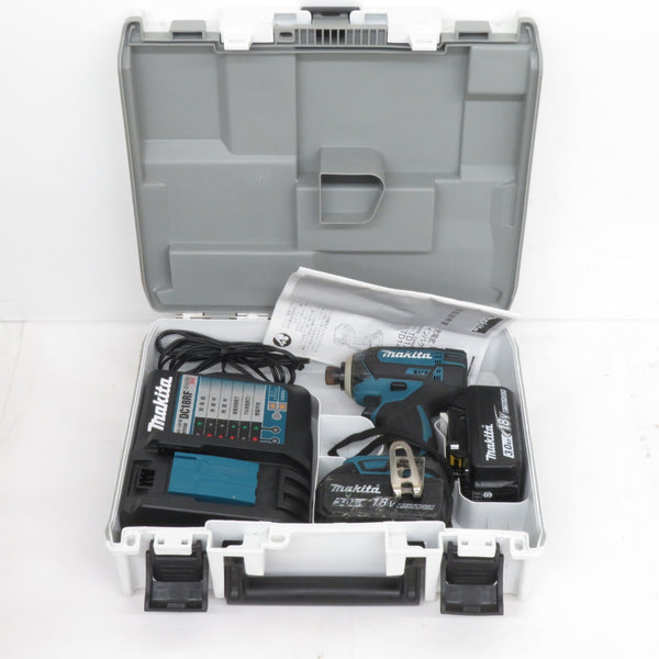 makita マキタ 18V 3.0Ah 充電式インパクトドライバ 青 ケース・充電器 ...