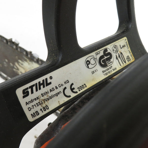 STIHL スチール 35cm エンジンチェンソー 排気量31.8cm3 MS180C 中古