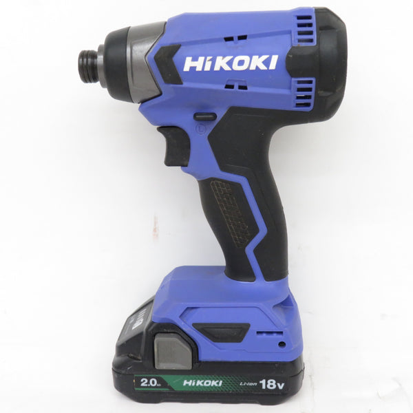 HiKOKI ハイコーキ 18V 2.0Ah コードレスインパクトドライバ ケース・充電器・バッテリ2個セット FWH18DA(2BG) 中古美品